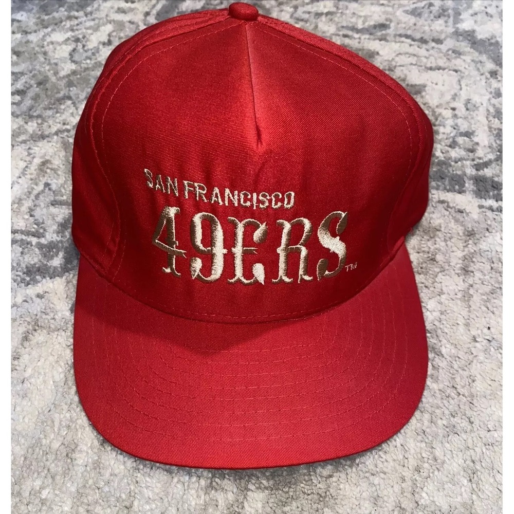 Vintage Designer‎ Award Headwear San Francisco 49ers Red Hat See Description